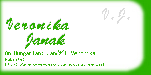 veronika janak business card